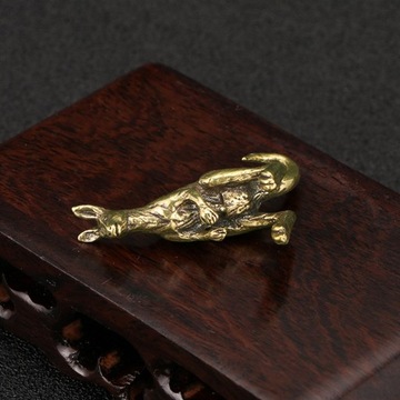 3xКенгуру Скульптура Кенгуру Украшение Винтажная Мини-фигурка Кенгуру 2 шт.