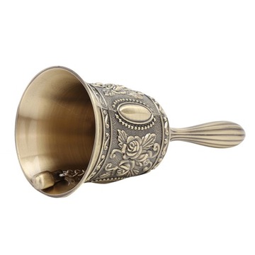 КОЛОКОЛЬЧИК САНТЫ РУЧНОЙ ЛАТУННЫЙ ШКОЛЬНЫЙ ЗВОНОК