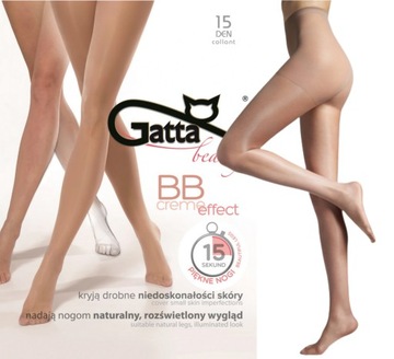 Rajstopy BB creme z połyskiem Gatta 3-M daino