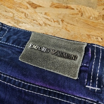 Spodnie Jeansowe EMPORIO ARMANI Designerskie Nowy Model Dżins Denim 30
