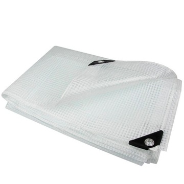 PLANDEKA BIAŁA 2x3M 100g PRZEŹROCZYSTA ZBROJONA UV 3x2 2x3