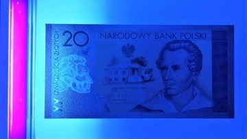 Позолоченная коллекционная банкнота Словакии номиналом 20 злотых