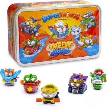 SUPERTHINGS SUPER ZINGS THINGS 10 SERIA PUSZKA EXTREME RIDERS FIGURKI