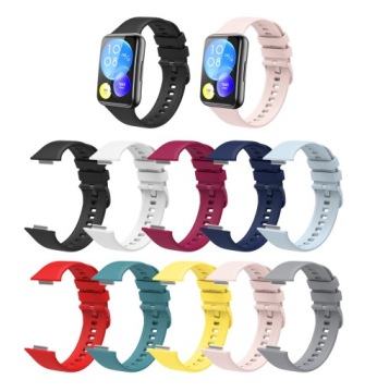 СИЛИКОНОВЫЙ РЕМЕШОК ДЛЯ HUAWEI WATCH FIT 2 (10 ЦВЕТОВ)