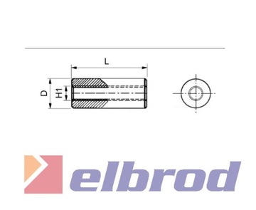 Проставочная втулка 15мм - (10 шт)