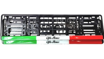 RAMKI DO TABLIC REJESTRACYJNYCH ALFA ROMEO ŻELOWE 2 sztuki