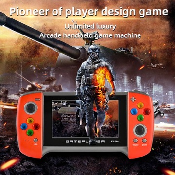 X18Plus 4,3-дюймовая портативная игровая консоль в стиле ретро с большим экраном