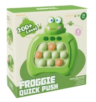 ЭЛЕКТРОННАЯ ИГРА СЕНСОРНАЯ ГОЛОВОЛОМКА PUSH IT POP IT Frog BY-6029