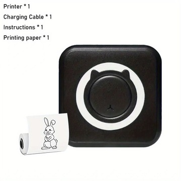 Mini Printer Portable Pocket Printer, Inkless Photo Printer For Wireless
