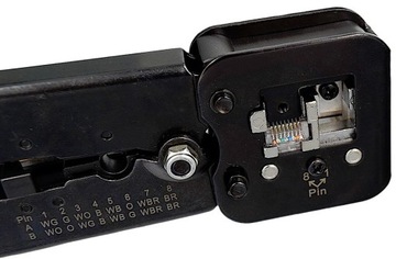 КРИМПЕР ДЛЯ ПРОХОДНЫХ ЗАГЛУШЕК RJ45 RJ12 RJ11 ПРОХОДНЫХ