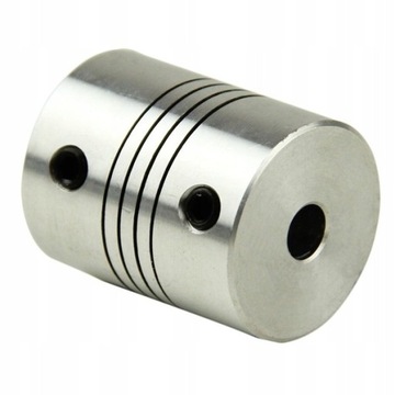 Sprzęgło elastyczne aluminiowe 5/10 mm, CNC, druk 3D