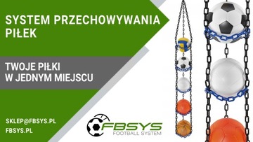 Regał Półki Wieszak na PIŁKI x8 Piłka Zielo. FBSYS