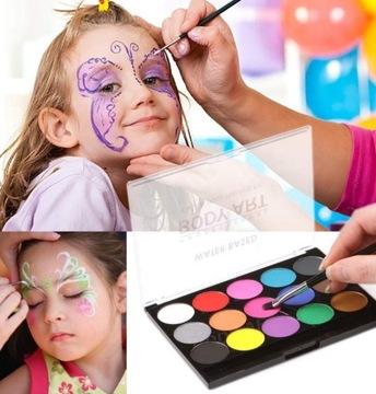 НАБОР КРАСОК ДЛЯ ЛИЦА ТЕЛО ДЛЯ ДЕТЕЙ