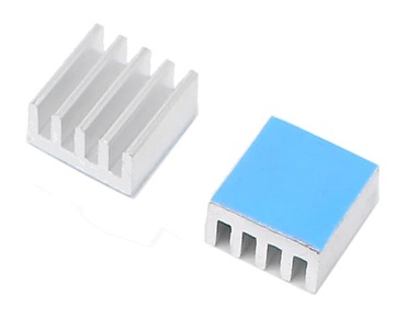 radiator aluminiowy samoprzylepny 9x9x5 mm - niski