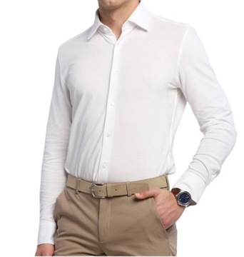 Hugo Boss Koszula Hank-Kent Biała Slim Fit r.M 39