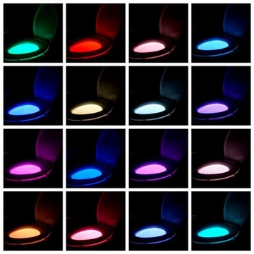 LAMPKA LED DO WC TOALETY CZUJNIK RUCHU i ŚWIATŁA