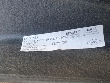 DACIA SANDERO 2 II 12-20R POLIČKA ZADNÍ KUFRU ORIG.
