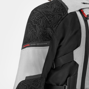 Текстильная мотокуртка SHIMA TRACKER LIGHT GREY серая БЕСПЛАТНО
