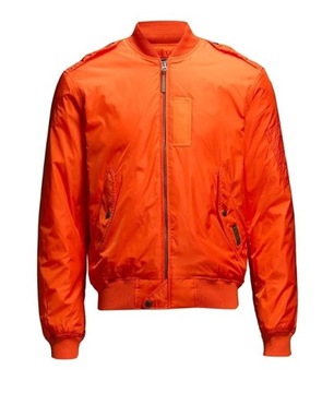 POLO Ralph Lauren _ Pomarańczowa Męska Kurtka Bomber Flej Orange Jacket _L