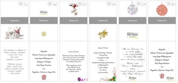 FIRMOWE BIZNESOWE KARTKI ŚWIĄTECZNE Boże Narodzenie z logo koperta