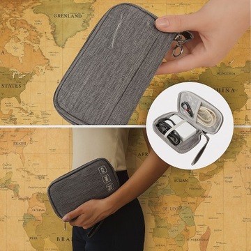 ORGANIZER PODRÓŻNY TORBA ETUI NA KABLE ŁADOWARKI