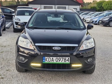 Ford Focus II Kombi 1.6 Duratec 100KM 2010 Ford Focus Lift Sliczny czarny 1.6 benzyna 213 tys km bezwypadkowy z Niemi, zdjęcie 1