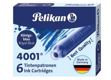 NABOJE DO PIÓR STANDARD PELIKAN NIEBIESKIE