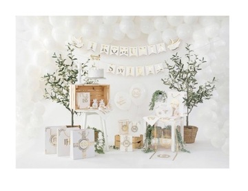 Topper ozdoba na tort na KOMUNIE komunijny do deserów złoty Komunia Święta