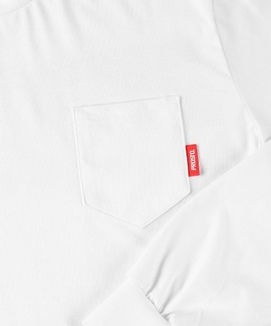 Męska biała koszulka z długim rękawem longsleeve PROSTO Flazz White M