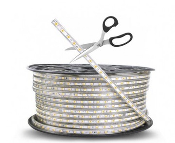 Светодиодная лента змейка 230В 60LED/м ХОЛОДНАЯ 100М + БЛОК ПИТАНИЯ