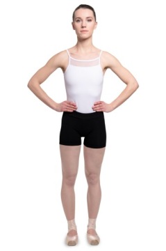 ТАНЦЕВАЛЬНЫЕ ШОРТЫ ДЛЯ БАЛЕТА ПИЛАТЕСА ЖЕНСКИЕ, ЧЕРНЫЕ M