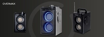 ЗДАНИЕ ДИНАМИК РАДИОКОЛОНКА Bluetooth 20 Вт USB SD AUX 3600 мАч ЧЕРНЫЙ