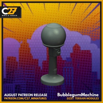 Bubblegum Machine (Size 1 Terrain Scatter) matched to Marvel Crisis Protoco
