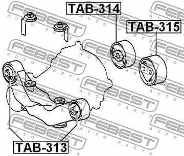 FEBEST TAB-315 LOŽISKO MECHANIZMUS DIFERENCIÁL
