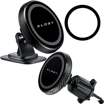 UCHWYT SAMOCHODOWY DO KRATKI DO MAGSAFE NA IPHONE 12 13 14 15 MOCNY MAGNES