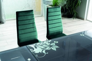 СОВРЕМЕННЫЙ СТЕКЛЯННЫЙ СТОЛИК GD-017 ЧЕРНЫЙ СИГНАЛ