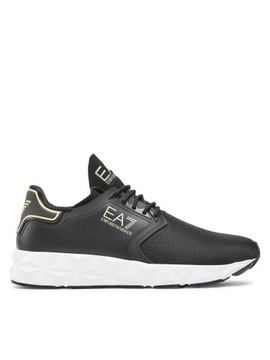 EA7 EMPORIO ARMANI Sneakersy X8X123 XK300 R347 Black/Gold/White