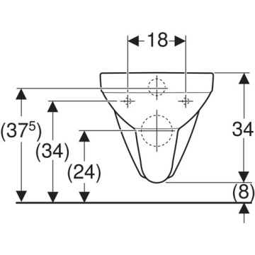 MISKA WC GEBERIT SELNOVA SQUARE WISZĄCA BIAŁA