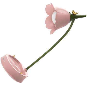 Современная цветочная настольная лампа, мини-светодиодная ночная лампа с птицей