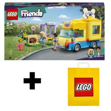 LEGO FRIENDS FURGONETKA RATUNKOWA DLA PSÓW 41741 + TORBA NA PREZENT ZESTAW!