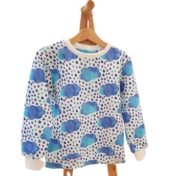 bluza dresowa dziecieca chmurki handmade 92 dla chłopca dla dziewczynki HIT