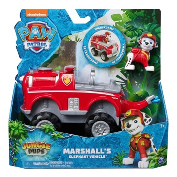 PSI PATROL HERO JUNGLE PUPS POJAZD DŻUNGLA - MARSHALL + FIGURKA