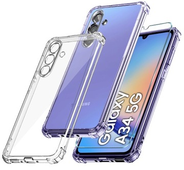 Etui do Samsung Galaxy A34 5G ANTI-SHOCK +Szkło 9H