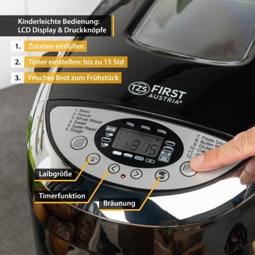 Хлебопечка автоматическая 12 ПРОГ. ПЕРВАЯ АВСТРИЯ