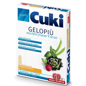 CUKI GELOPIU MAXI ZAPASOWE TORBY DO ZAMRAŻARKI 60szt.