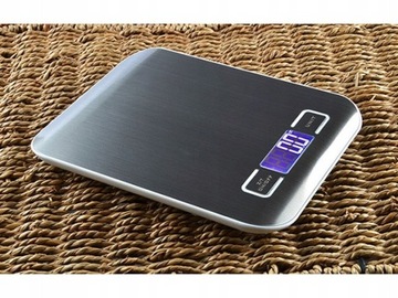 WAGA KUCHENNA ELEKTRONICZNA LCD 5kg STAL PŁASKA