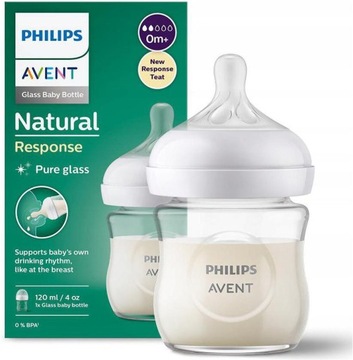 AVENT SZKLANA BUTELKA NATURAL 120ml 0m+ 930/01