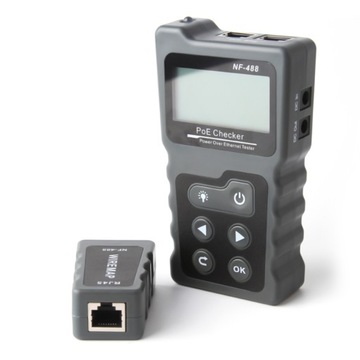Tester kabli sieciowych LCD PoE NF-488
