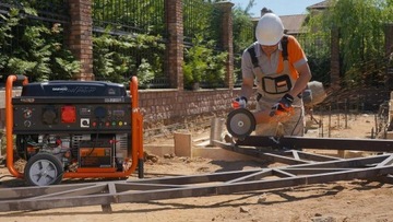AGREGAT PRĄDOTWÓCZY GENERATOR PRĄDU NA KOŁACH GDA 9500DPE-3 AVR 8kW DAEWOO