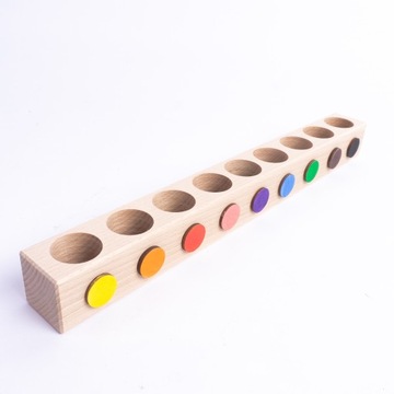 Sorter na kredki Montessori 9 kolorów
